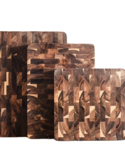 Acacia Wood Durable Chopping Board Solid & Spliced with Non-slip Design Non-slip Kitchen Cutting Board